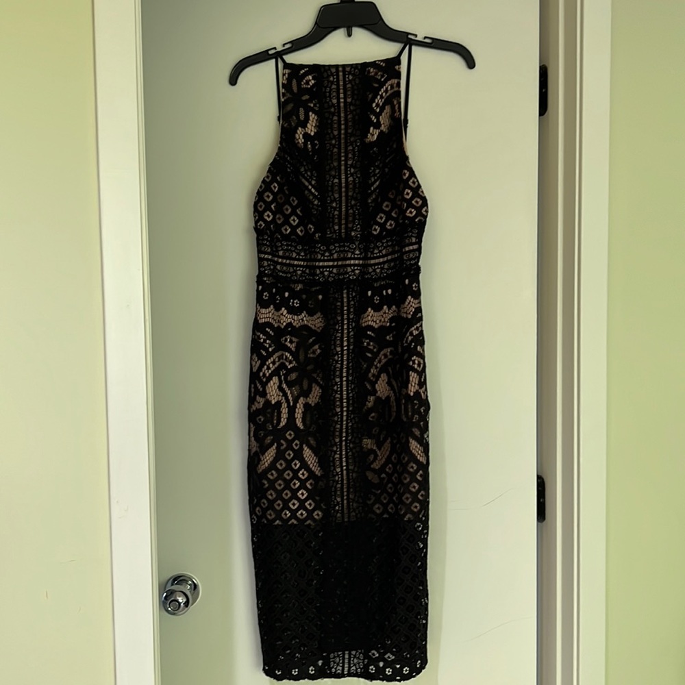 KEEPSAKE the label lace midi dress